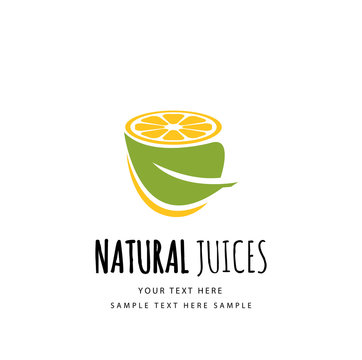 Natural juice icon design
