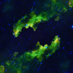 Space landscape with beautiful nebul