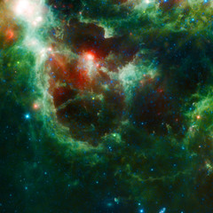 Obraz na płótnie Canvas Beautiful Space nebula