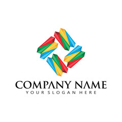 Universal Logo geometric abstract design