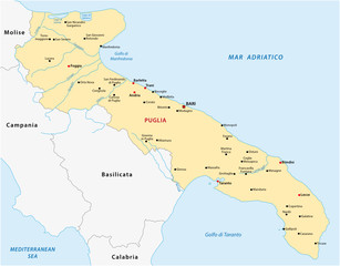 apulia map