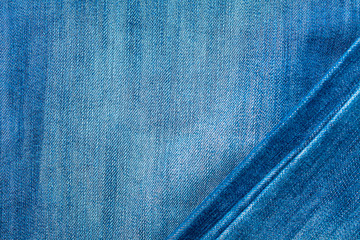 blue jeans texture with crease