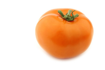 orange tomato on a white background