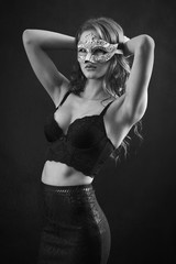 Obraz premium woman in masquerade mask