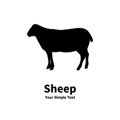 Vector illustration pet sheep