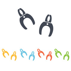 Car battery connector icon