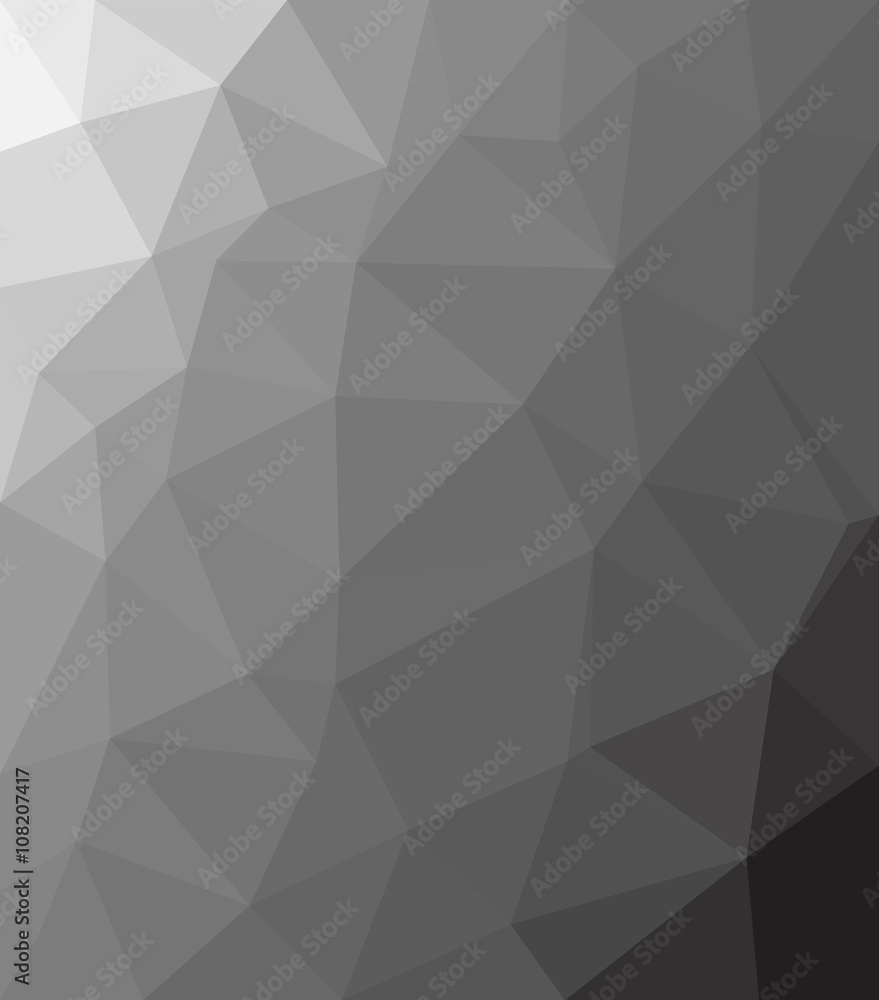 Poster abstract pattern of triangles