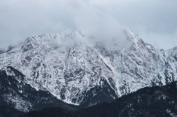 Tatra mountains, Giewont peak in winter