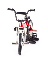 New red bicycle isolated