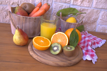 orange juice and carrots