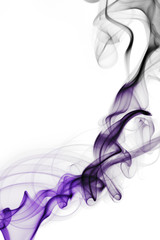 Abstract smoke on white