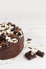 Delicious triple chocolate cake