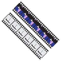 vector image of film