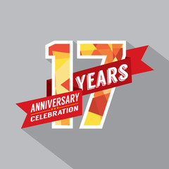 17th Years Anniversary Celebration Design.