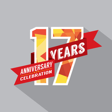 17th Years Anniversary Celebration Design.