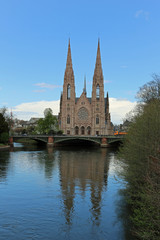 Fototapeta na wymiar Kirche L´eglise Saint Paul in Straßburg