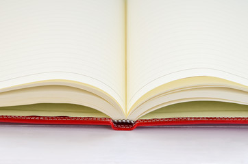 Close up of opened book