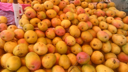 Full frame shot of mangoes for sale