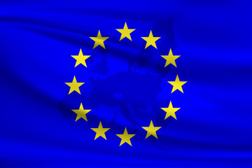 The flag of the European Union