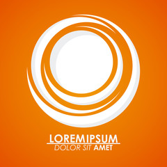 Icon of yellow sun, vector illustration