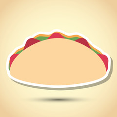 tacos icon design, vector illustration