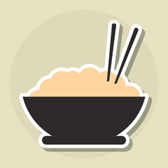 noodle icon esign, vector illustration