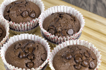 Homemade Chocolate Chip Muffins 