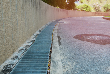 Steel coverf drain water
