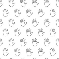 Fototapeta premium seamless pattern with handbreadth