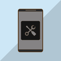 smartphone icon design, vector illustration