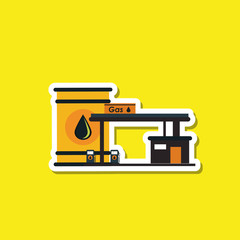 Oil industry and barrel design, vector illustration