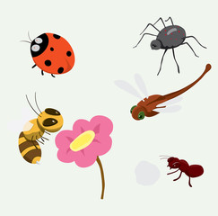 cartoon insects
