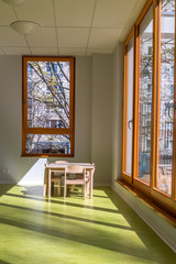 Dining room for children in kindergarten