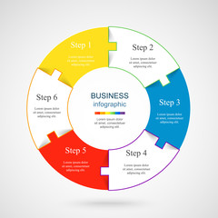 Fototapeta premium Vector infographic template
