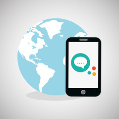 illustration of smartphone design, editable vector