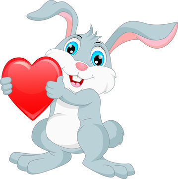happy rabbit cartoon