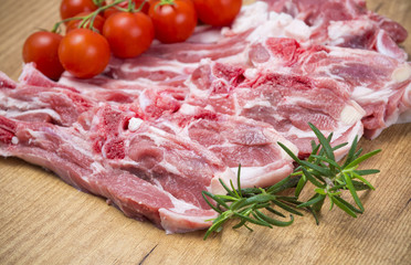 Detalle de chuletas de cordero