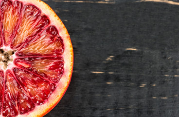Half Sicilian orange