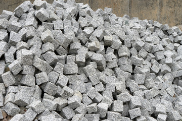 Granite stone / many granite stones on a pile