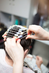 perm in the beauty salon
