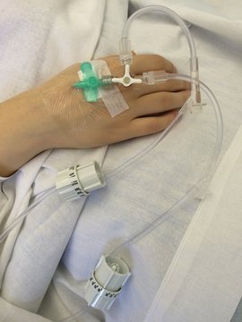 at the hospital