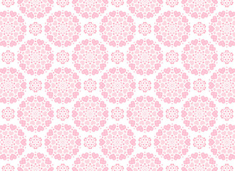 ハート柄　背景　チェック　水玉　リース