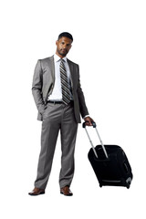 businessman with his traveling bag