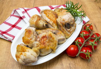 Pollo frito,almuerzo
