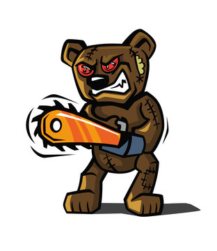 angry teddy bear