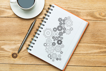 Coffee cup as refreshment