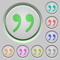 Quotation push buttons