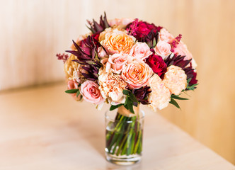 Wedding bouquet close-up