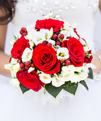 Colorful bridal bouquet