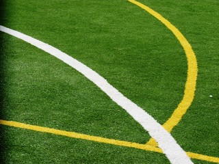 Obraz premium football playing field in salford manchester